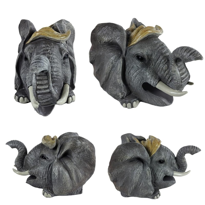 coolboy Elephant Sculpture Gutter Diverter Rain,Deco Gutter Extension Downspout, Eco-Friendly
