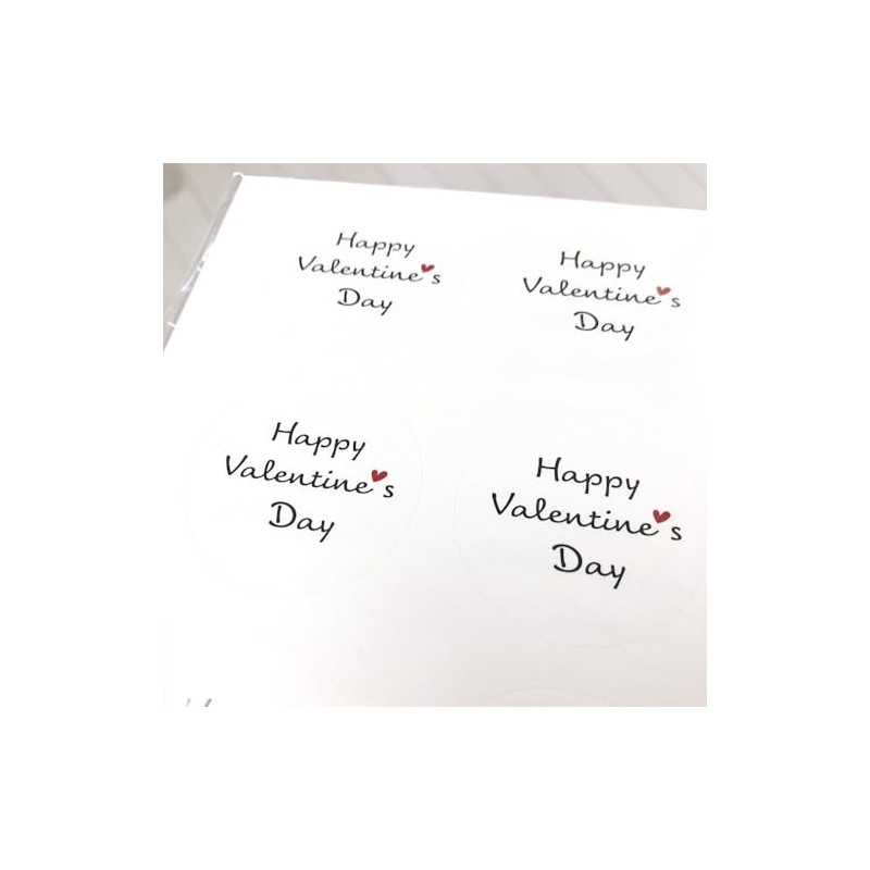 Valentine Stickers (yori0021 (1.6 inches (40 mm) 24 pieces))