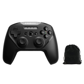 SteelSeries Stratus Duo Wireless Gaming Controller, Compatible with Android, Windows, VR, and Chromebooks, Dual-Wireless Connectivity, High-Performance Materials, Supports Fortnite, W/Storage Pouch
