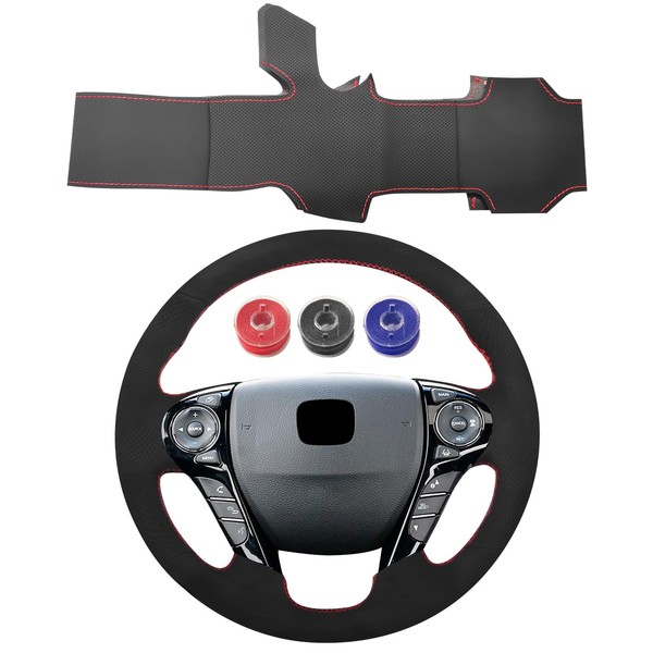 SUNBREATH Compatible with Hand Sewn Steering Wheel Cover for Honda