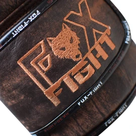 FOX-FIGHT Legend Boxing Gloves Genuine Leather Boxing Kickboxing Muay Thai Training Sparring 14 oz Brown