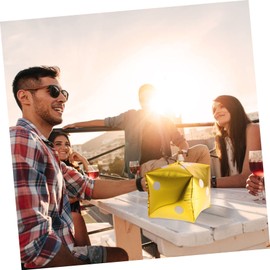 Totority 15pcs Aluminum Foil Dice Balloons for Theme Party Decorations Cube Design Easy to Inflate and for and Game Events