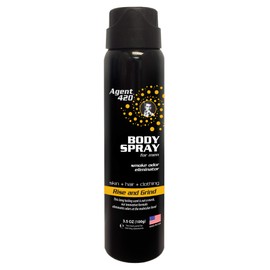 Agent 420 Daily Fragrance Body Spray - Long Lasting, Breaks Down and Destroys Smoke Odor at The Molecular Level - Eliminates Odors from Hair, Body and Clothes - 3.5 oz Spray (1 Pack, Rise and Grind)
