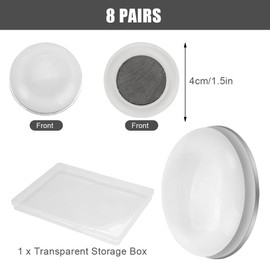 Pack of 8 Magnets Shower Curtain Weights Curtain Weights Round Magnetic Curtain Weights Magnetic Curtain Weights Strong Magnets White for Curtains Tablecloths Shower Curtain