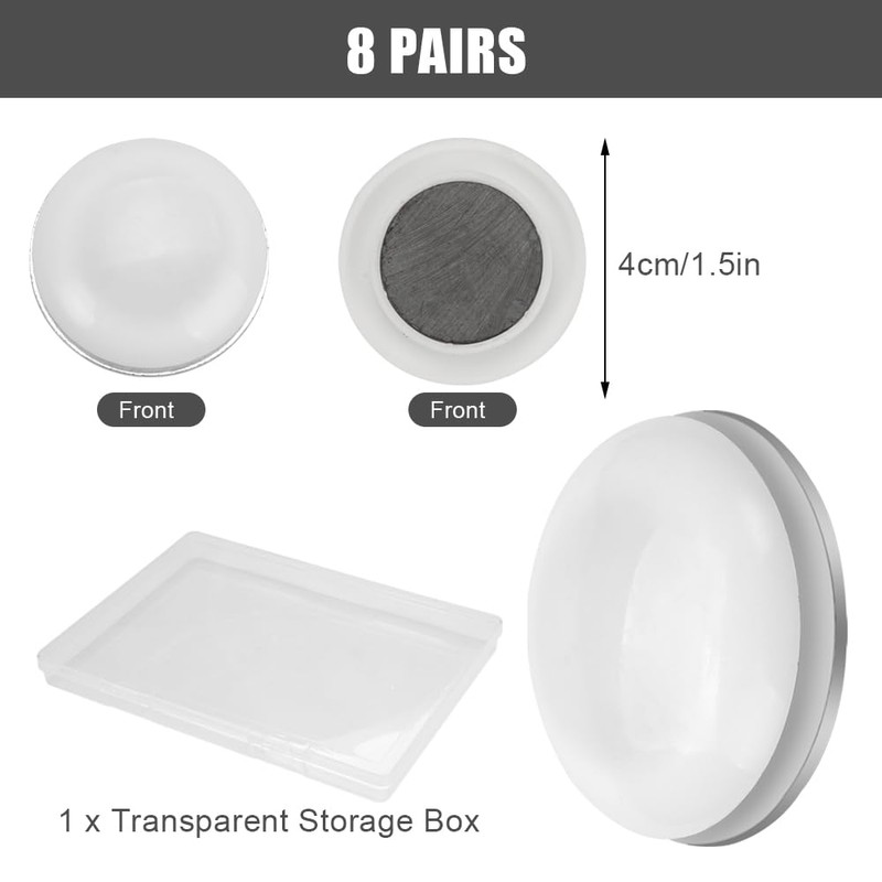 Pack of 8 Magnets Shower Curtain Weights Curtain Weights Round