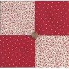 Various Manufacturers Redwork Stars 4 inch Cotton Fabric Craft Quilt