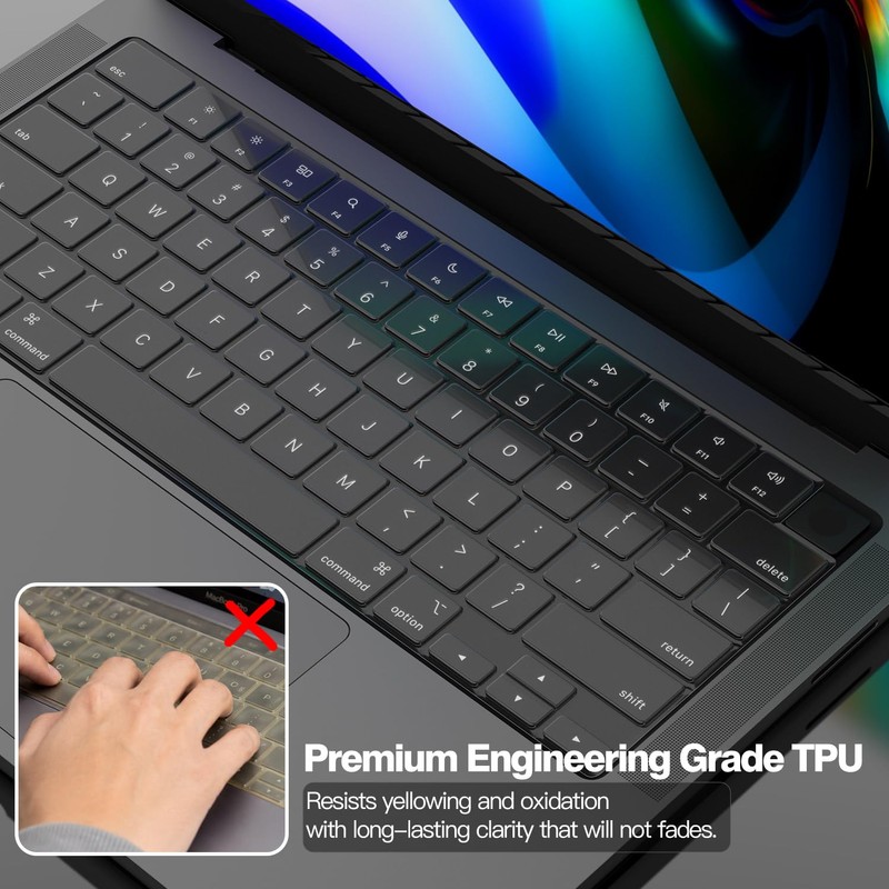 Premium Keyboard Cover Protector for 2026 2025-2021 MacBook Pro 14"/16"