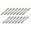 sourcing map 25Pcs M8x60mm 304 Stainless Steel Double End Threaded