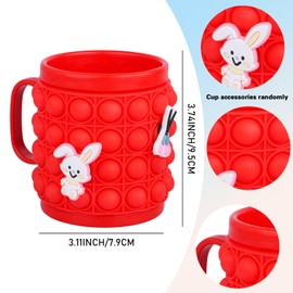 Alomois Cartoon Mugs for Kids, Birthday Gifts for Boys Girls Birthday Party Favors Supplies Decor - One Piece (Red)