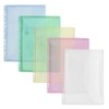 Transparent Envelope, Expandable, Punched Pockets A4 Red Pack of 10,