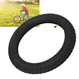 Kids Bike Tires and Tubes Set, 16x2.4 Dirt Bike Tire Rubber Anti Slip Inner Outer Tyre Replacement Kids Bike Tire (16inch), Square Pattern with Inner Outer Tubes