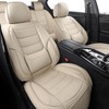 hoozoom Leather Front Car Seat Covers Breathable Seat Covers Waterproof