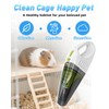 Guinea Pig & Rabbit Poop Vacuum: Extended Capacity Cordless Cleaner