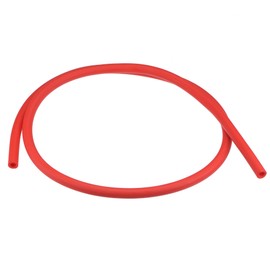 uxcell Latex Tube, 0.2 inch (6 mm), Inner Diameter 0.4 inch (10 mm), Outer Diameter 0.4 ft (1 m) Length, Elastic Rubber Hose, Red