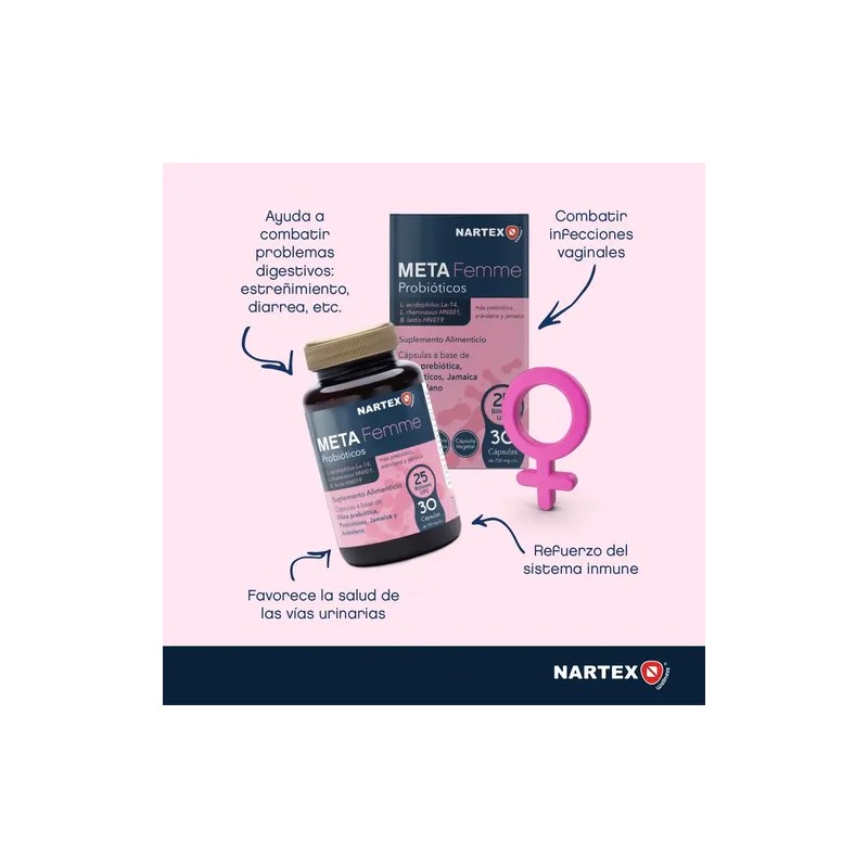 Probióticos Mujeres 25 Billones Ufc Meta Femme 30 Caps 2pack