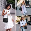 NEWHEY Bolsa Crossbody Mujer,Bolsas de Mujer de Pu Impermeable, Bolsa