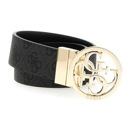 GUESS Cinta Donna Nolana 4g Reversible Coal Logo C25GU07 BW9166P4235, black