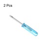 sourcing map 2 x Mini Slotted Screwdrivers, 2.0 mm Flat