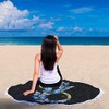 FreedomLook Infinity Butterfly Comfortable Rounded Beach Pool Picnic Towel Blanket