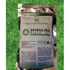 Vitamins SPIRULINA Pure Powder Organic 500 Tabs Superfood Rich in Vitamins and Minerals