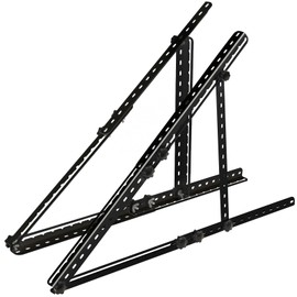 Solar Panel Stand 32inch Stand with Foldable Tilt Legs Adjustable Solar Panel Tilt Mount Brackets Set Installed on, Roof, Boat,Ieal for 180 200 300 400 Watt for Roof Black