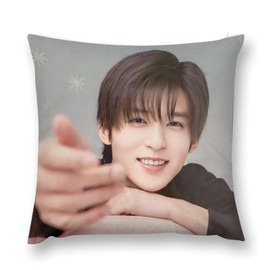 Snowman Meguro Lotus Cushion Cover Anime Cushion Cushion Cover Classic Sofa Back Cover Home Decor Car Decoration Four Seasons Double Sided Pattern 66cm x 66cm