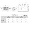 Pack of 50 Screw Nuts M6 M8 with Hexagon Socket,