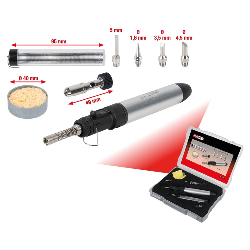 KS Tools 960.1265 Micro Soldering Set, 8-Piece