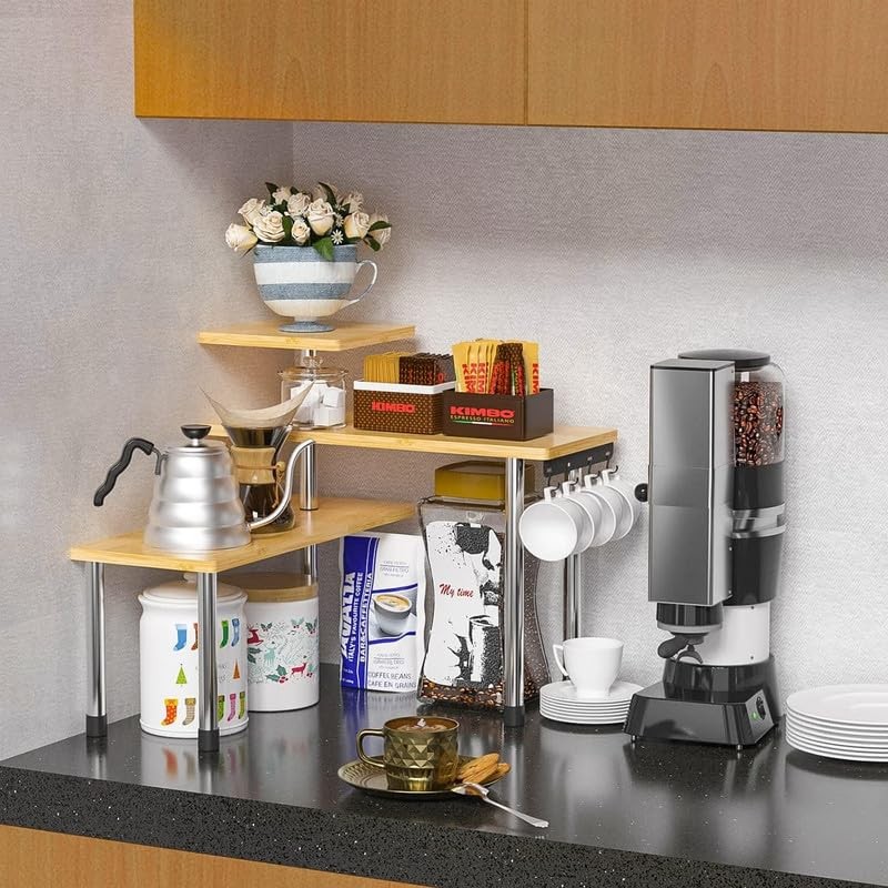 ZHWS Kitchen Countertop Organizer Spice Rack for Salt, Bathroom Counter