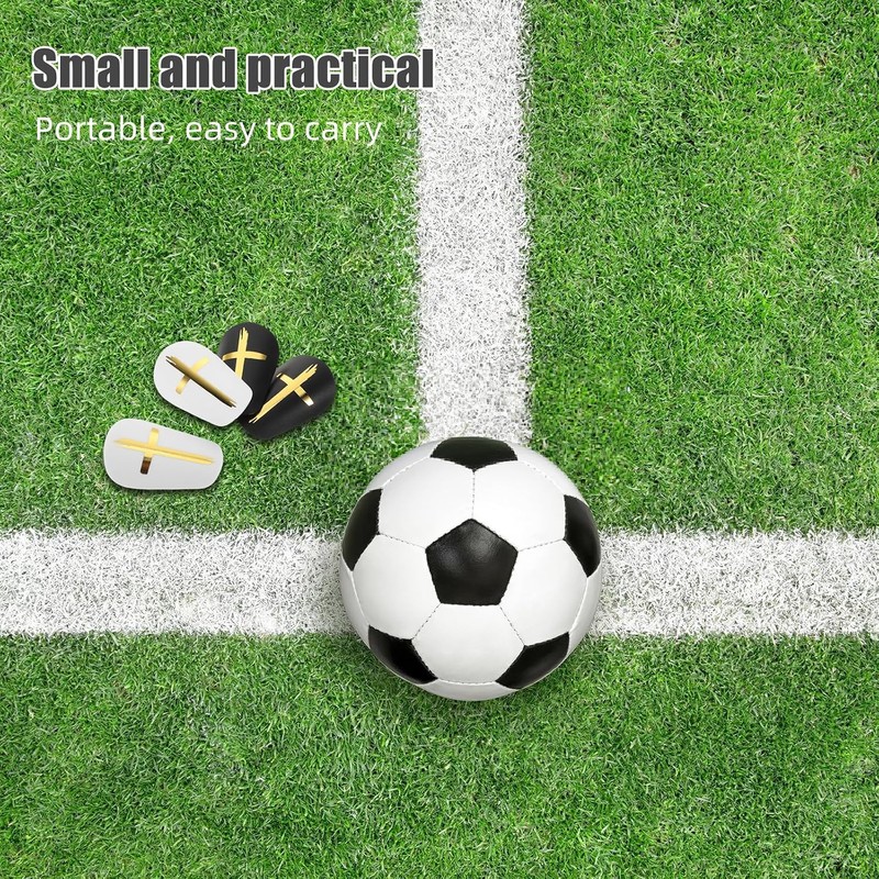 2 Pares Mini Espinilleras de Fútbol PU para Adultos y