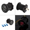 KIMISS Voltmeter Ammeter, Car Motorcycle DC 12-24V Dual LED Digital