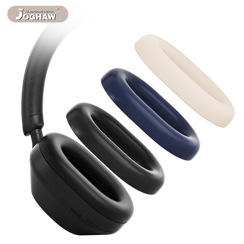 Joghaw Silicone Ear Pad Covers for Sony WH-1000XM5, Sweat-Proof, Anti-Scratch,