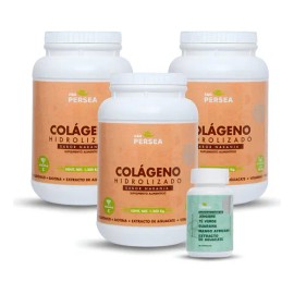 AG Persea - Pack 3 Botes Colageno Hidrolizado en polvo Sabor Naranja 1.2 Kg Cu - Reforzado con Extracto de Aguacate, cido Hialurnico, Biotina,...     