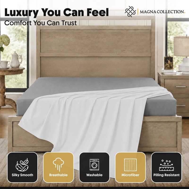 MAGNA COLLECTION King Flat Bed Sheet 275 x 265 cm