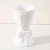 Ceramic Vase Bow Cute Decorative Flower Vase for Modern Rustic