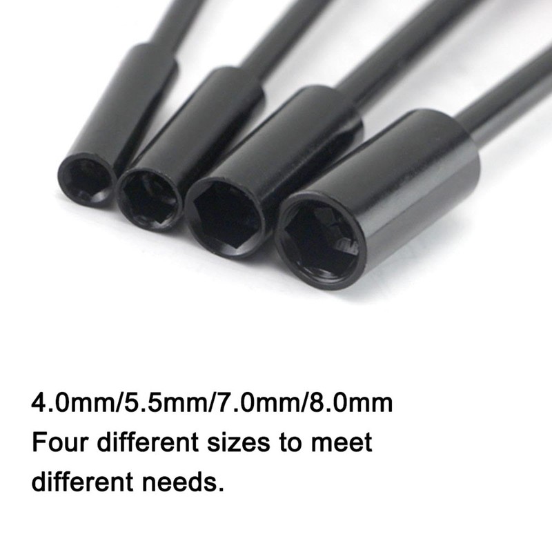 4 Pcs Hex Screw Driver Set, 4.0mm 5.5mm 7.0mm 8.0mm