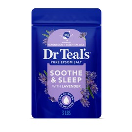 Dr Teal's Epsom Salt Soaking Solution, Soothe & Sleep, Lavender, 3lbs
