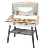 KIDS TOYLAND Wooden Pretend Barbecue Grill Play Set, Play Kitchen