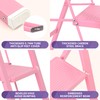 GameGem Pink 2 Step Ladder, Small Kitchen Step Stool for