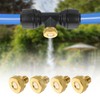 sourcing map Brass Misting Nozzle, 10/24 UNC 0.1mm Orifice Dia