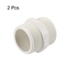 sourcing map PVC Pipe Fitting Hex Nipple G1-1/4 X G1-1/4