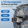 iLIVING 18" Wall Mounted Shutter Exhaust Fan, Automatic Shutter, with