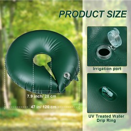 TaoBary 8 Pack 20 Gallon Tree Watering Ring Tree Watering Bag Slow Release PVC Drip Irrigation Water Pouch Automatic Drip System for Planting Gardening Trees and Shrubs