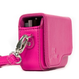 MegaGear MG1267 Leather Camera Case with Strap for Leica C Type 112 - Hot Pink