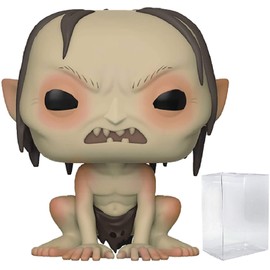 Funko Pop! Movies: The Lord of the Rings - Gollum Vinyl Figure (Bundled with Pop Box Protector Case)
