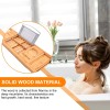 Unbranded Bamboo Extendable Bath Caddy Tray - Tub Rack, Wine