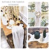 4 Pack 120 Inch White Cheesecloth Table Runner Boho Rustic