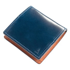 Tabarat Tps-037 Men's Coin Purse, Cordovan, Oil Cordovan, Made in Japan, Genuine Leather, Box Type, navy