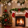 20CM/7.8" Gold Star Christmas Tree Topper Glitter & Shine for
