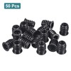 sourcing map 50Pcs Threaded Inserts, M10-1.5x20 Zinc Plated Carbon Steel
